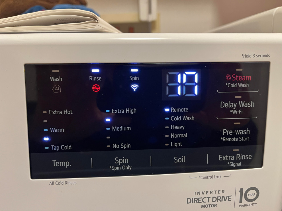 LG washer keeps going into remote mode