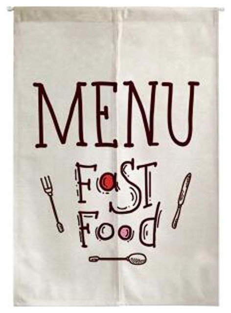 Chinese Style Half Curtain Kitchen Curtain Valance Menu