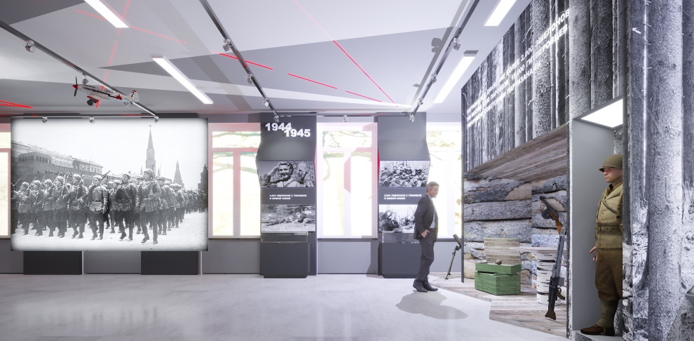 Выставочный зал для музея школы 1293 г. Москва