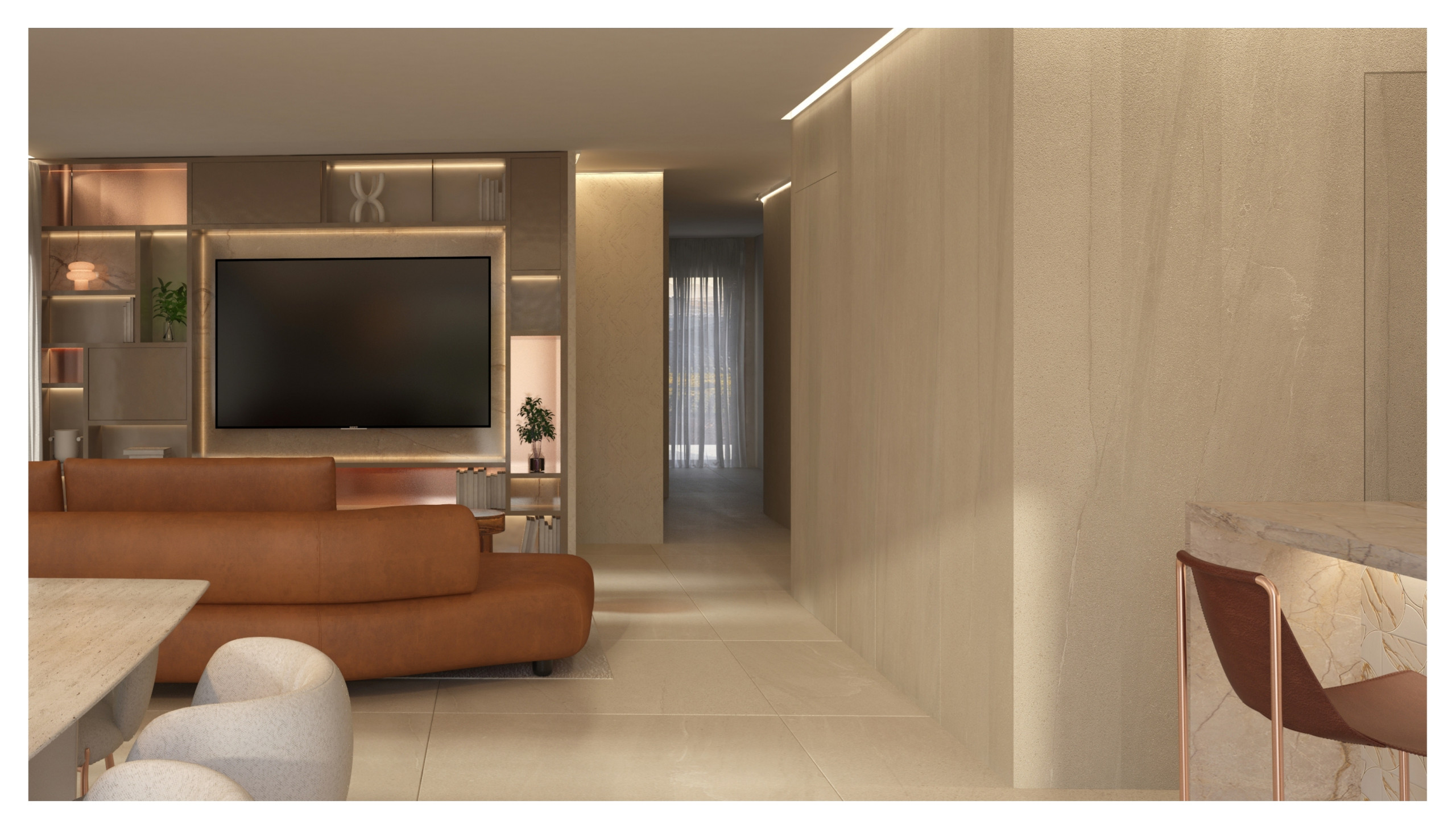 Proyecto de interiorismo y reforma integral ático -Valencia