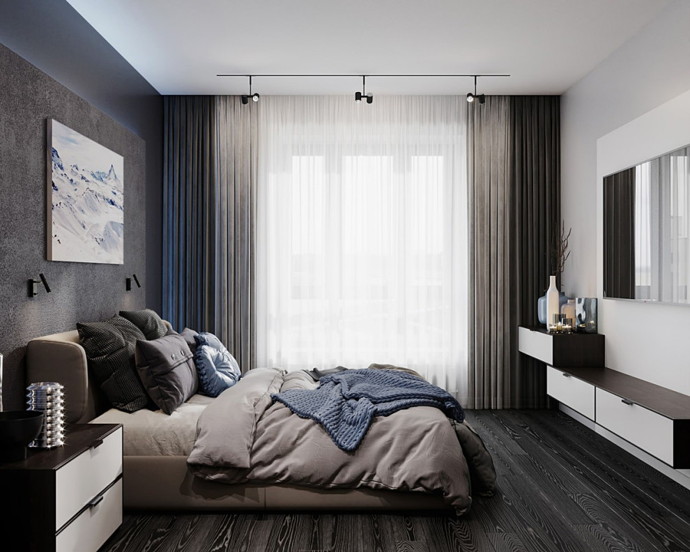 Интерьер квартиры в современном стиле, ЖК «Остров», 90 кв.м.