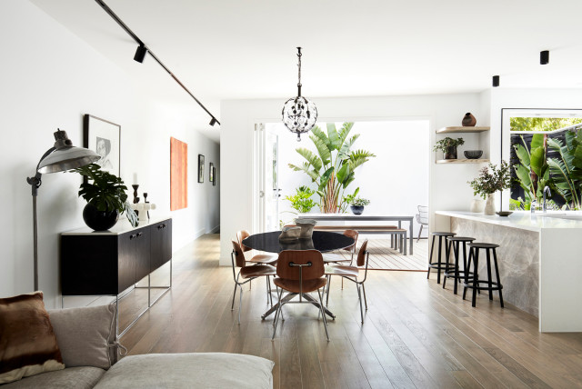 Stawell St Prahran Townhouse Renovation contemporary-dining-room