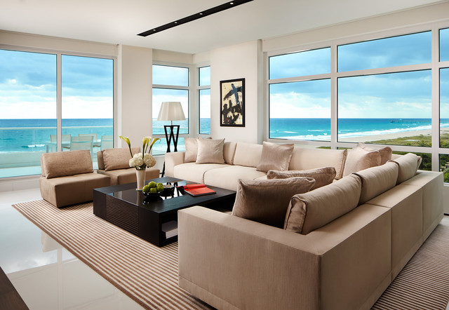 Boca Residence contemporain-salon