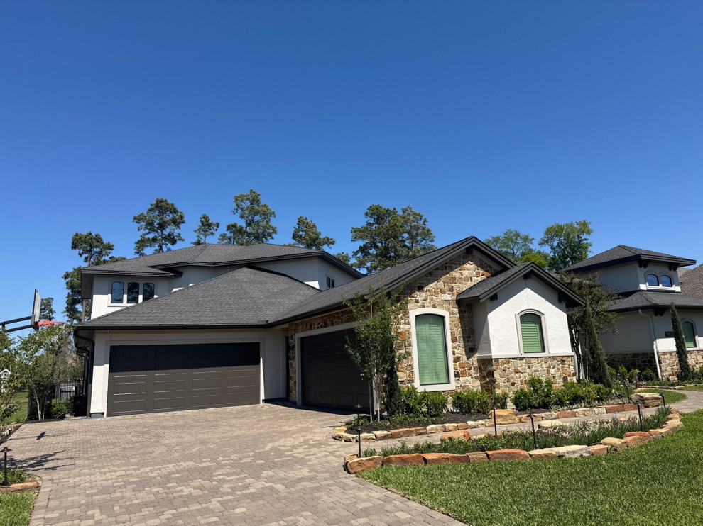 Exterior Stucco Painting Project in Augusta Pines (Before and After)