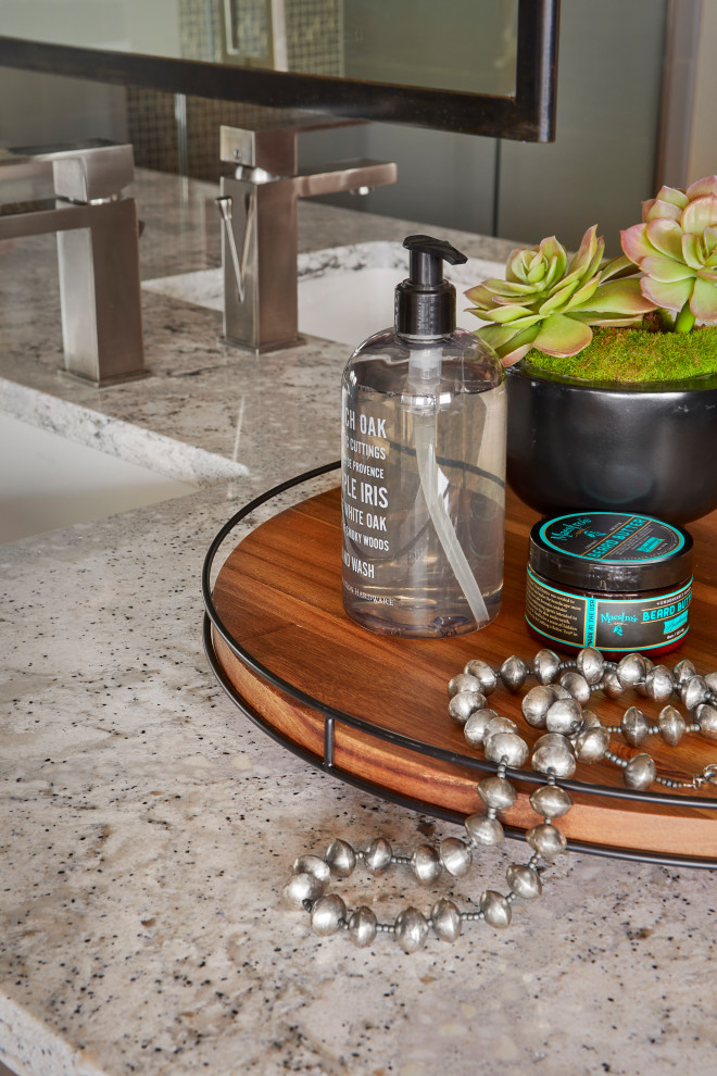Inspiration for a transitional bathroom remodel in Denver