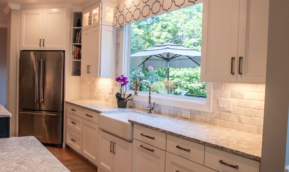 Inspiration for a transitional home design remodel in DC Metro