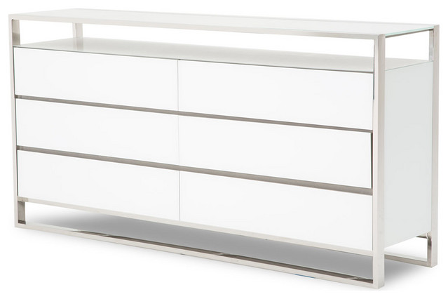 White Modern Dressers - dresser