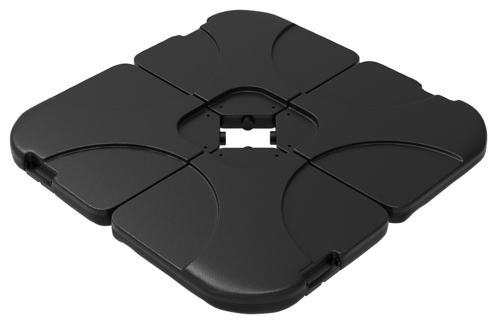 Pure Garden Umbrella Stand 220lb Capacity 4 Piece Fillable Base Contemporary Outdoor Umbrella Accessories By Trademark Global