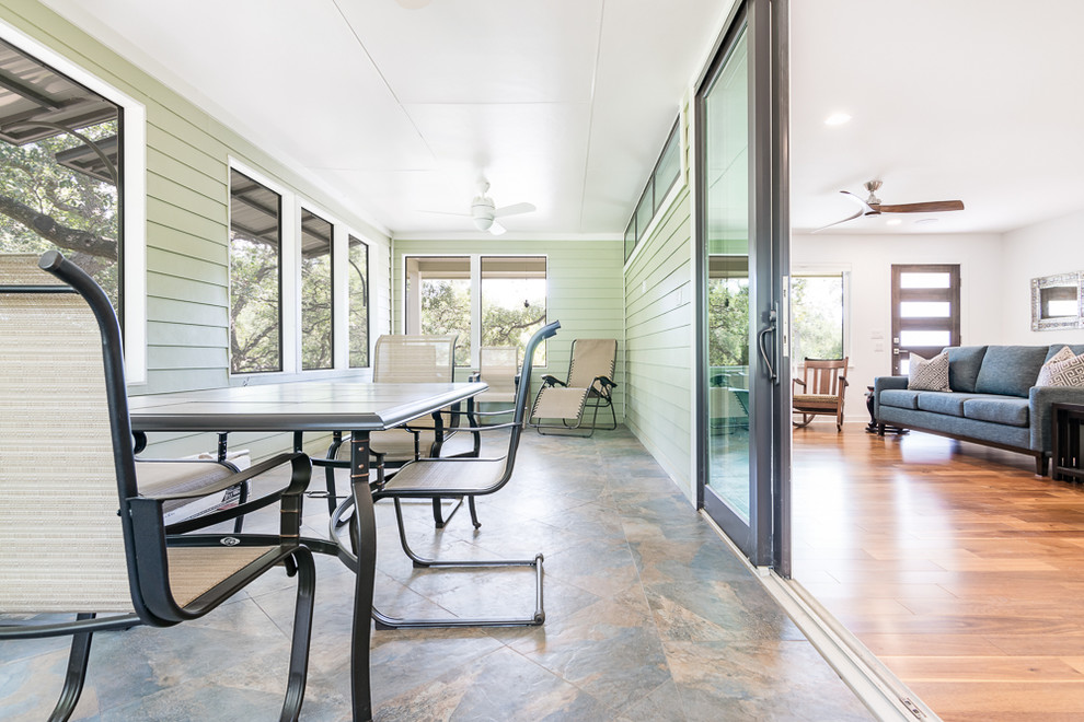 Inspiration for a transitional home design remodel in Austin