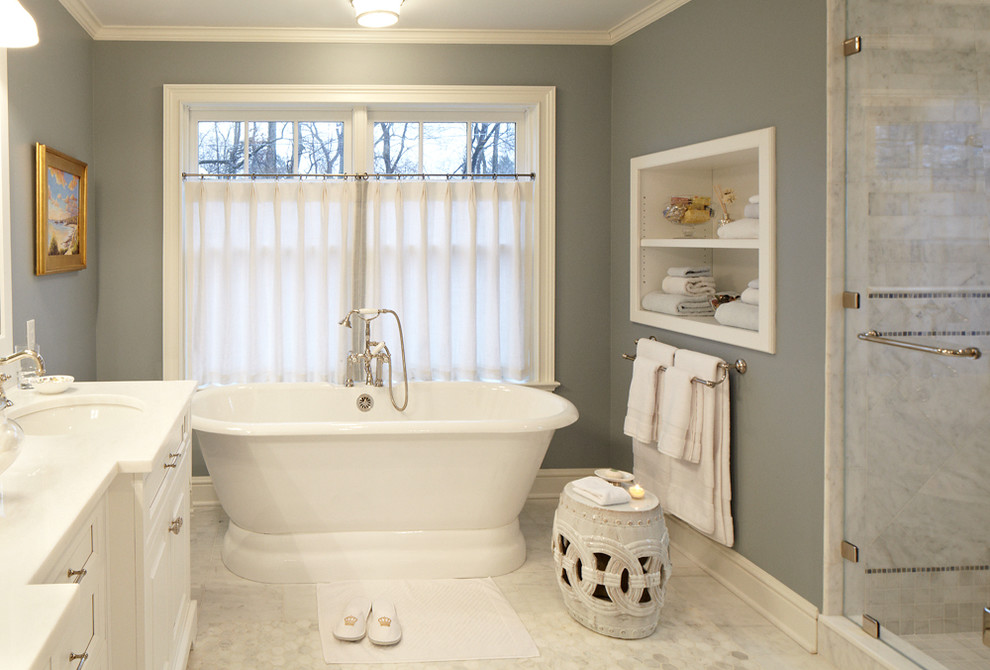 Inspiration for a transitional bathroom remodel in DC Metro