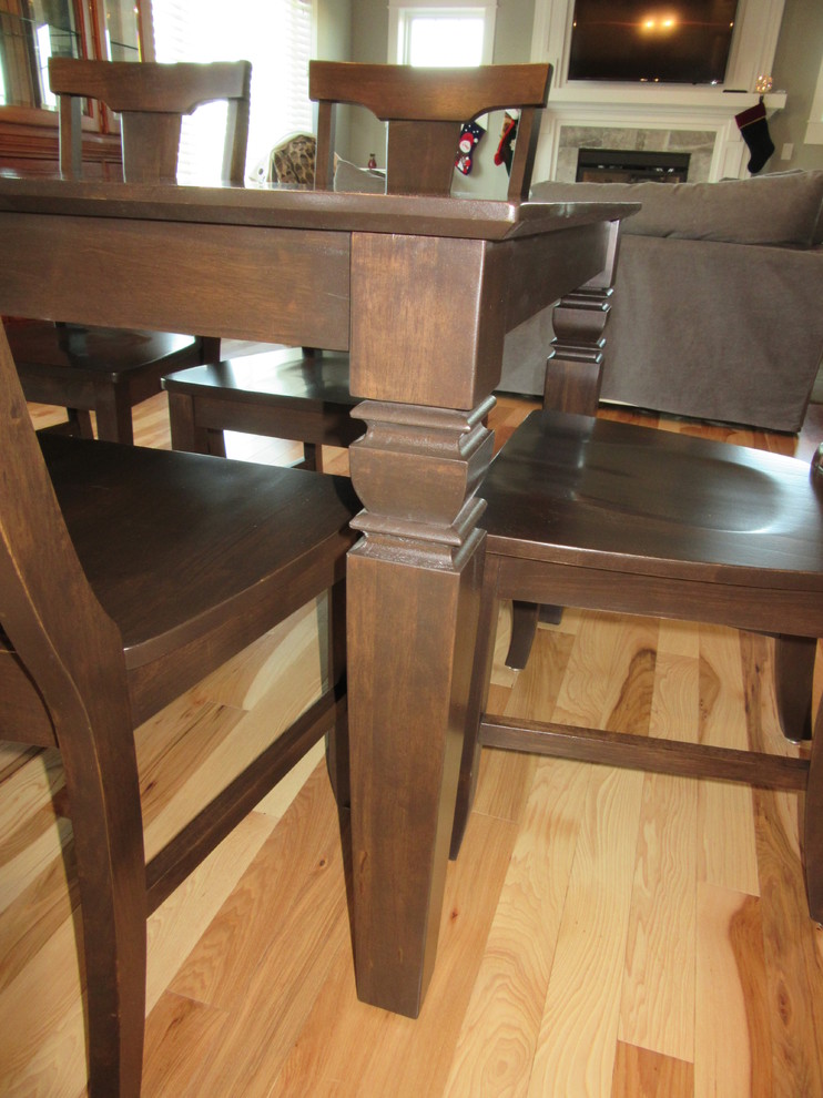 Home design - transitional light wood floor home design idea