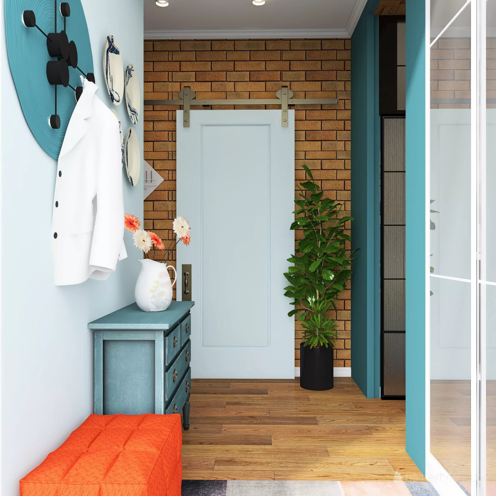 Квартира с яркими акцентами для супругов с двумя детьми