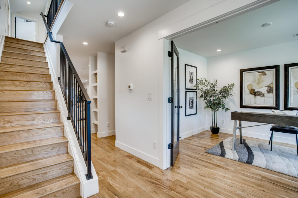 Home design - transitional home design idea in Denver