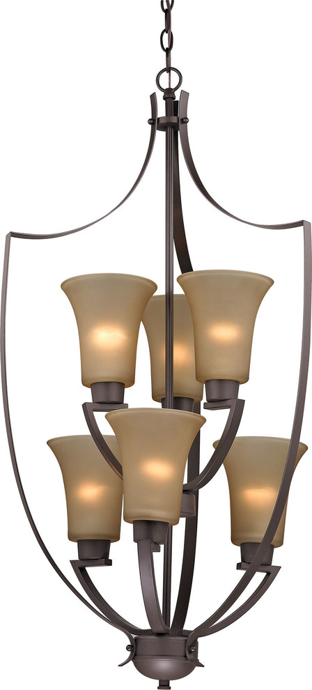Foyer Collection 6 Light Chandelier, Oil Rubbed Bronze