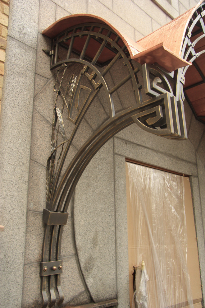 Кованые козырьки, навесы