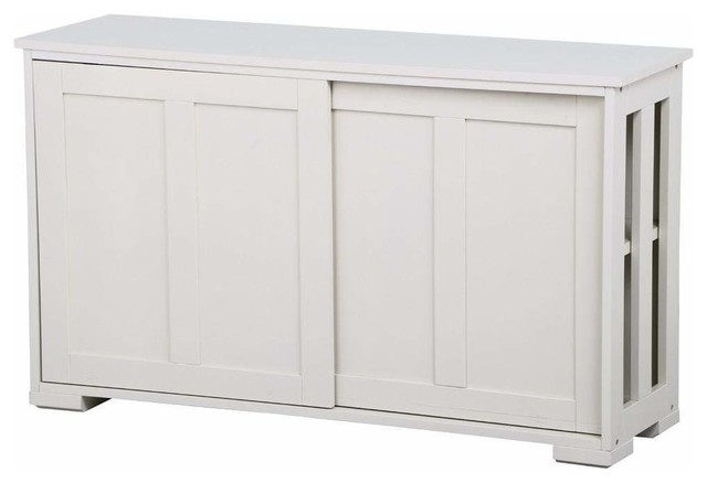 Buffet Storage Cabinet In P2 Mdf With Sliding Door And Inner