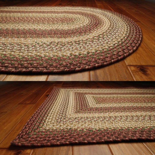 Braided Area Rugs Primitive Country Barcelona Homespice 20 X