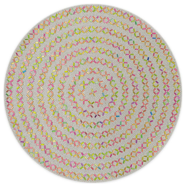 Sparkles Home Madison Avenue Round Rhinestone Placemat Contemporary