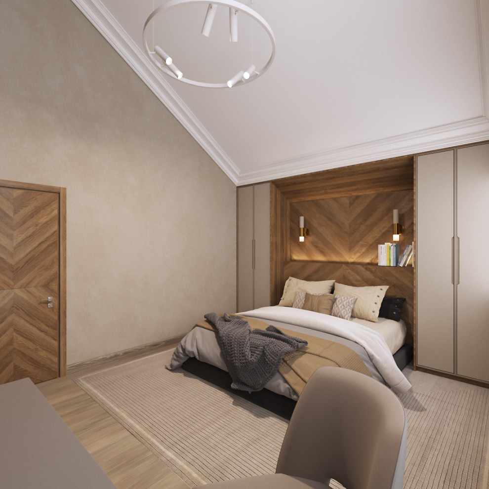 Двухэтажный дом с мансардным этажом