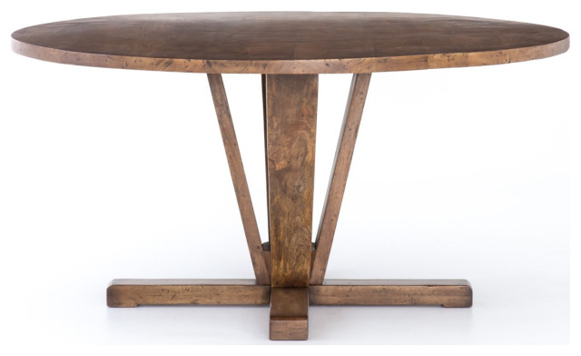 Cobain Reclaimed Wood Round Dining Table 60"