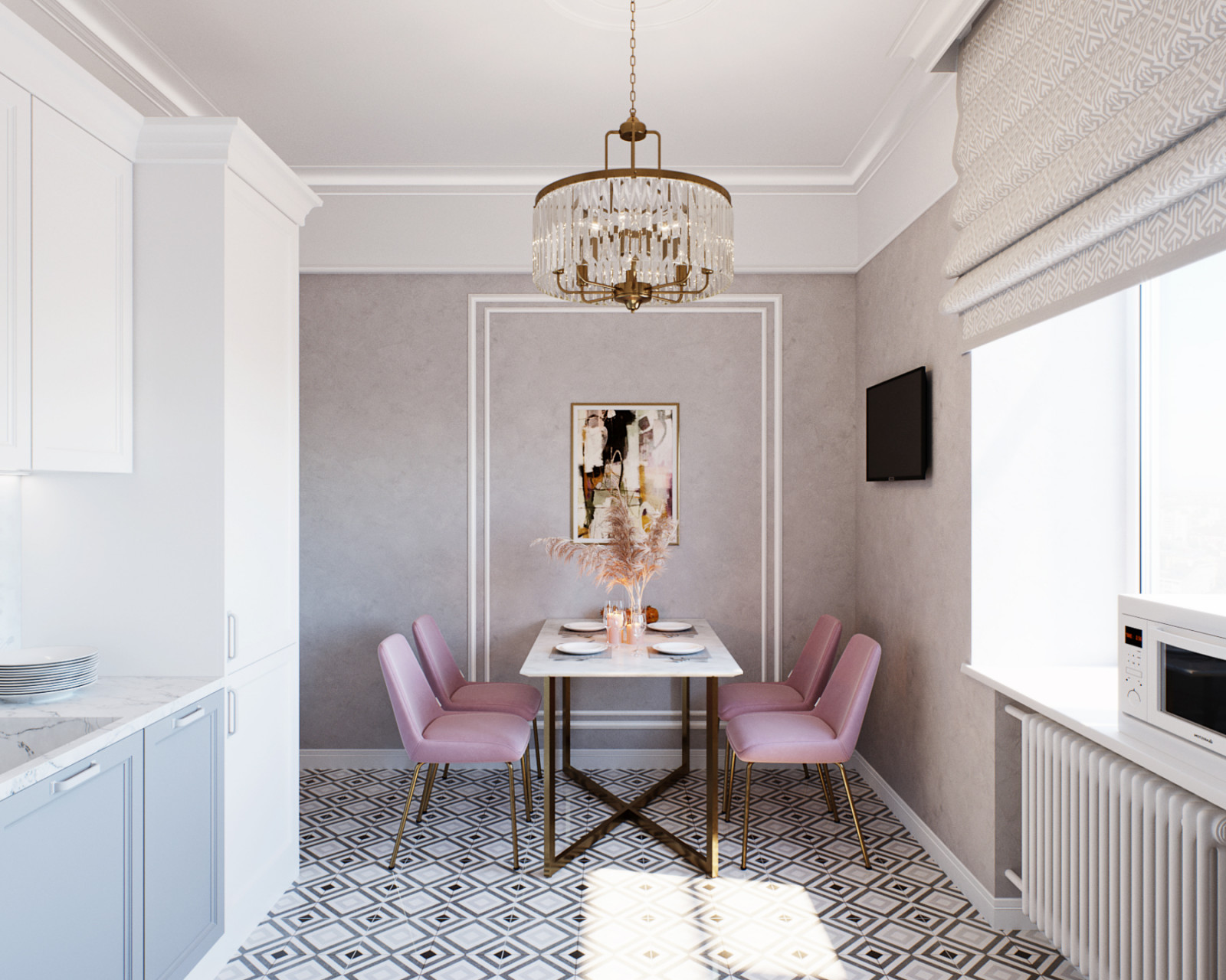 Дизайн однушки в сталинском доме в Москве