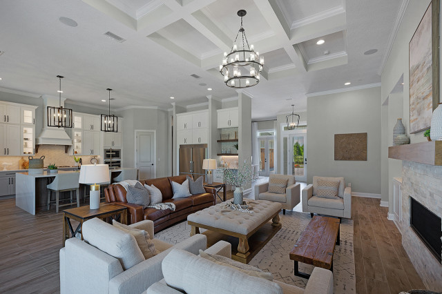 St Augustine Home Plan Model costero-sala-de-estar