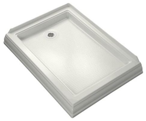 shower pans bases drain left kohler contemporary memoirs receptor hand bath fixture bathroom parts