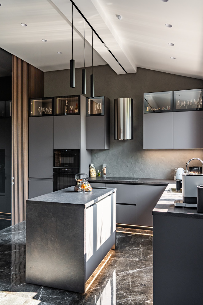 Проект кухни в частном доме