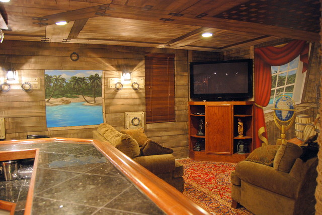 Pirate Ship Murals In Lower Level And Bar By Tom Taylor Of