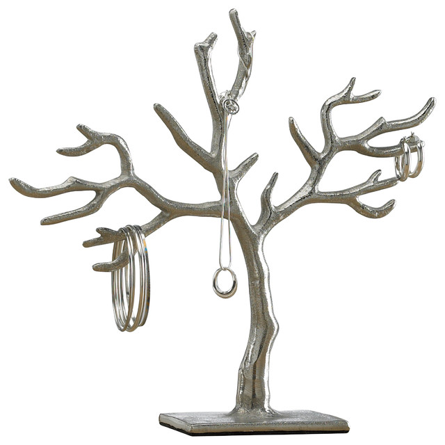 20 Branch Casted Tree of Life Jewelry Holder 11" - Contemporary - Jewelry  Boxes And Organizers - by HedgeApple | Houzz
