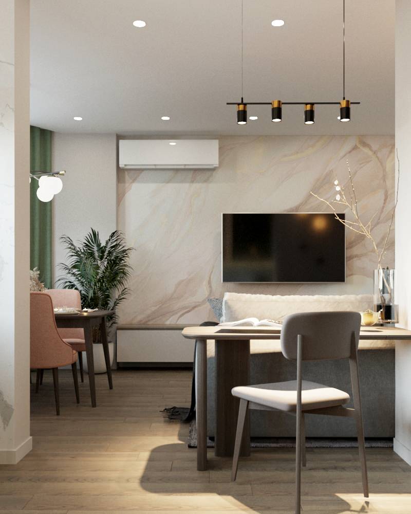 Яркая квартира 74 метра в ПетроглифПарке