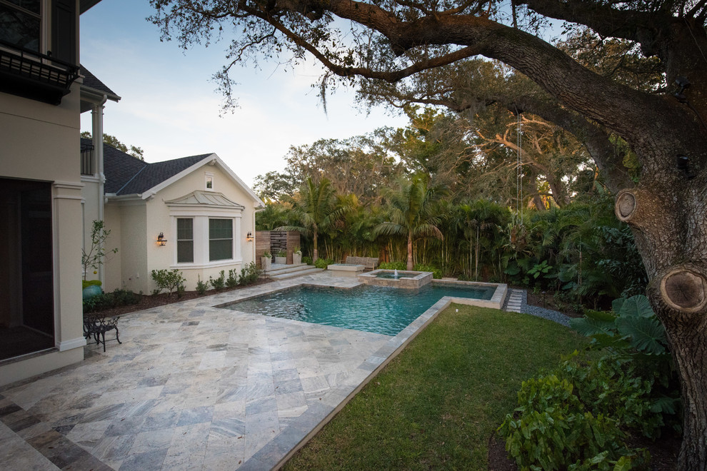 Photo of a backyard garden in Tampa.