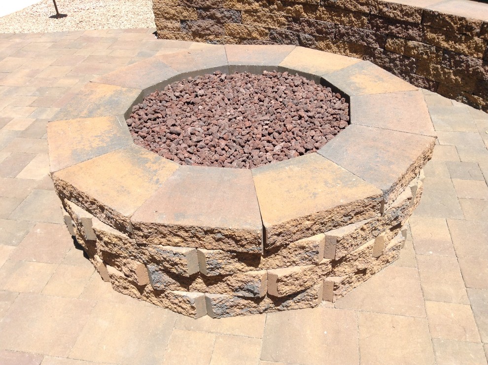 This is an example of a large rustic landscaping in Phoenix.