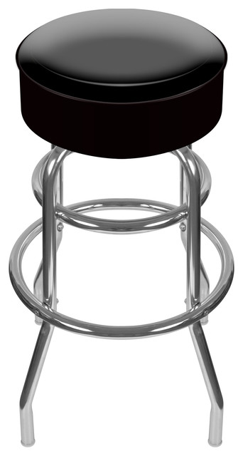 Bar Stool - Black Stool with Foam Padded Seat