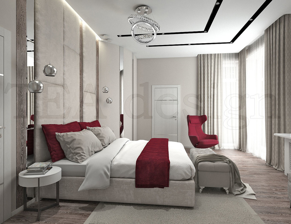 Минимализм хозяйской спальни