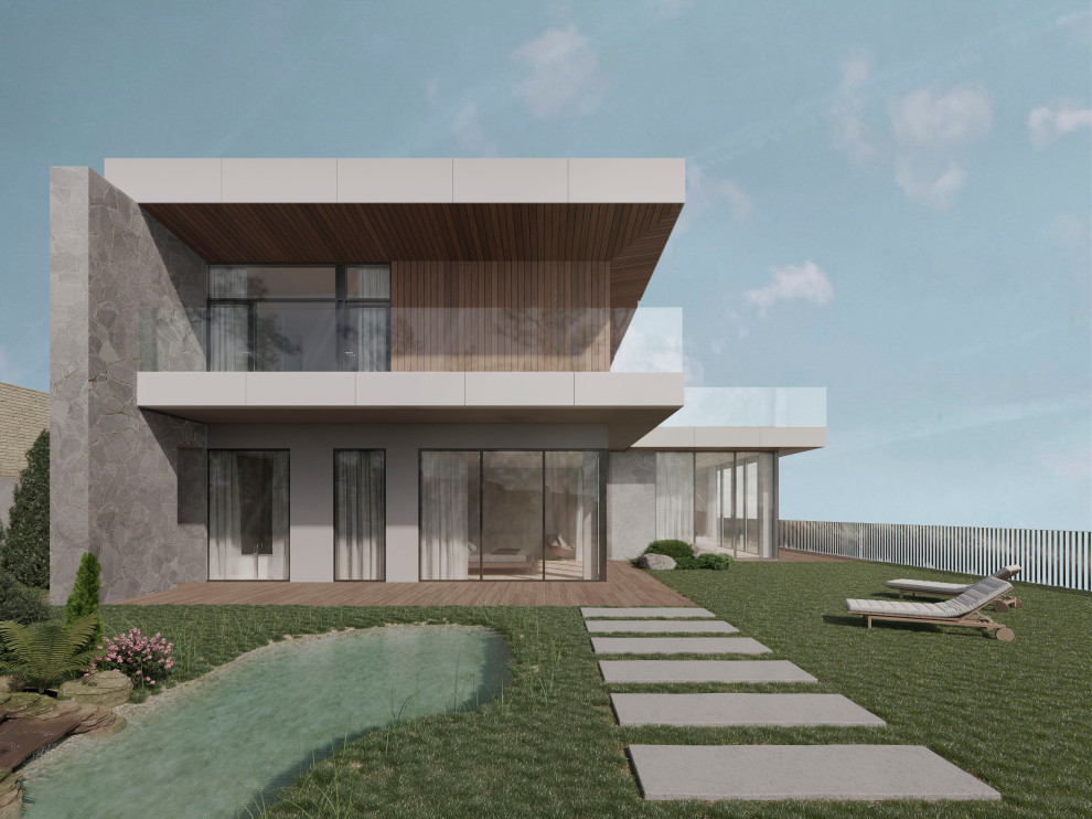 Вид на дом с сада