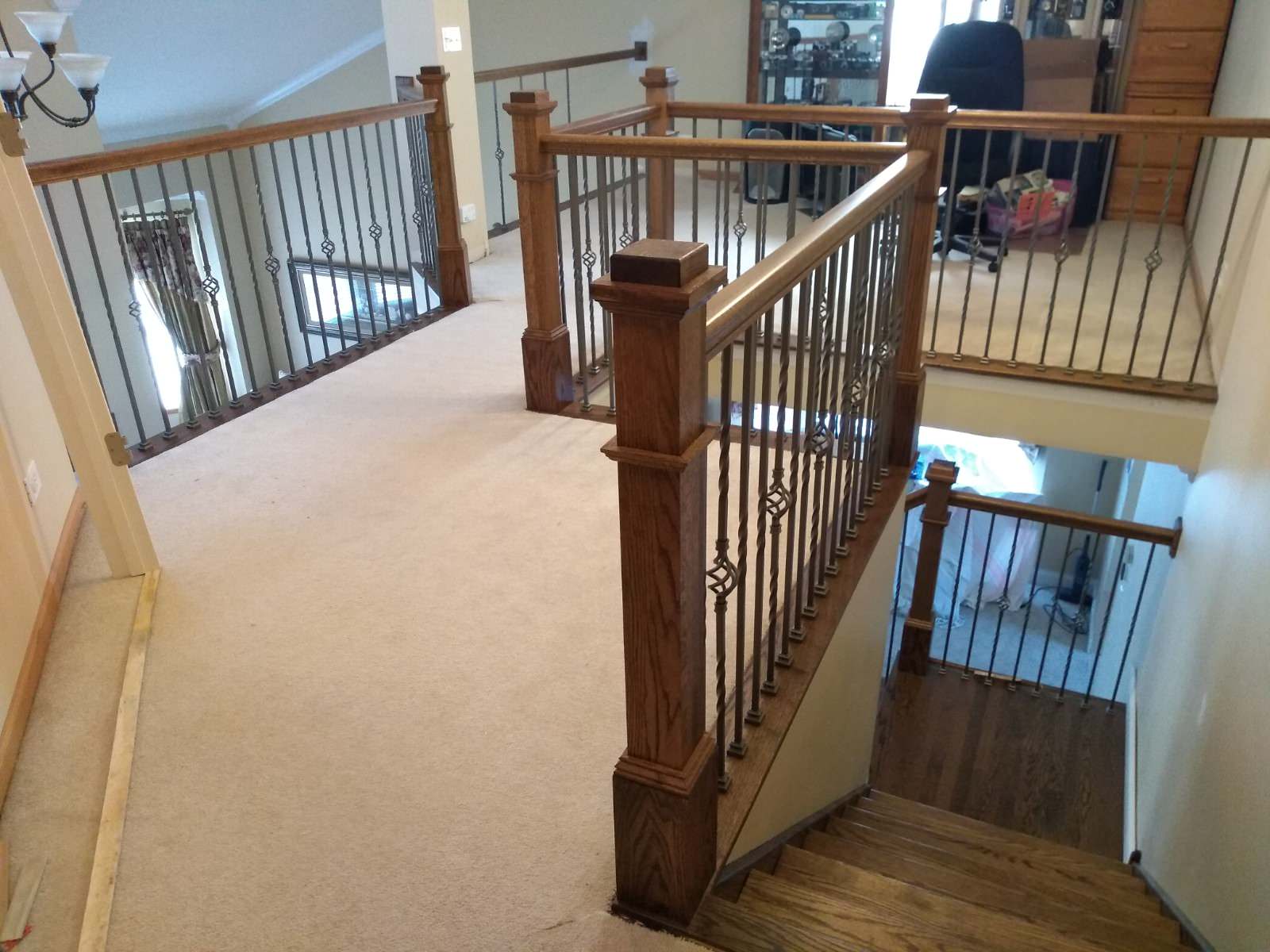 Opened-Up Staircase and Large Balcony