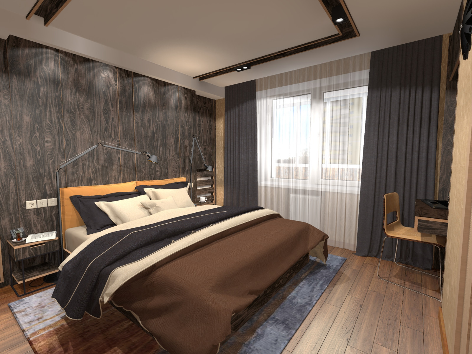 Спальня тёмная