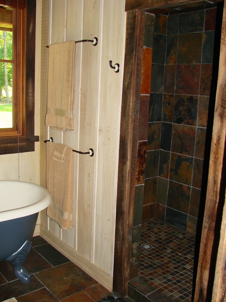 Bathroom - rustic bathroom idea in Minneapolis