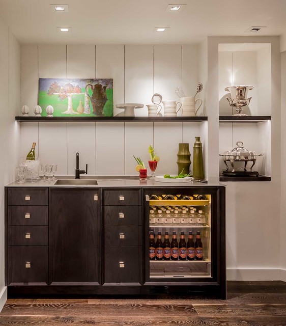 Transitional Home Bar klassisch-modern-hausbar