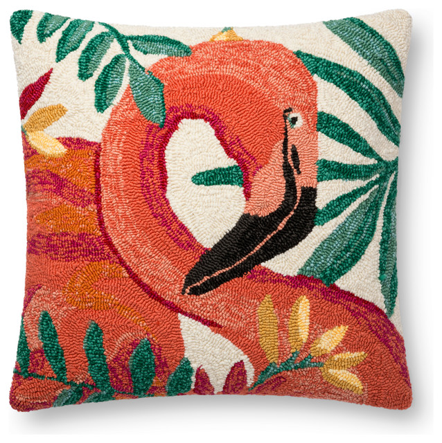 Loloi Multi Color 22 X22 Accent Pillow Tropical Outdoor