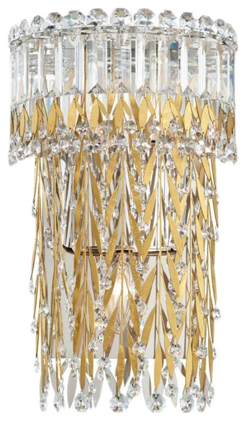 Modern Wall Lamp, Golden Crystal Style, Cool Light