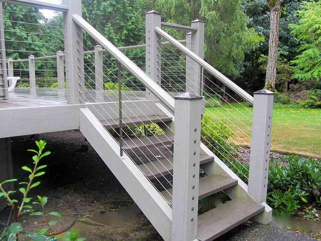 Ultra-tec® stainless steel railing system - Modern - Deck ...