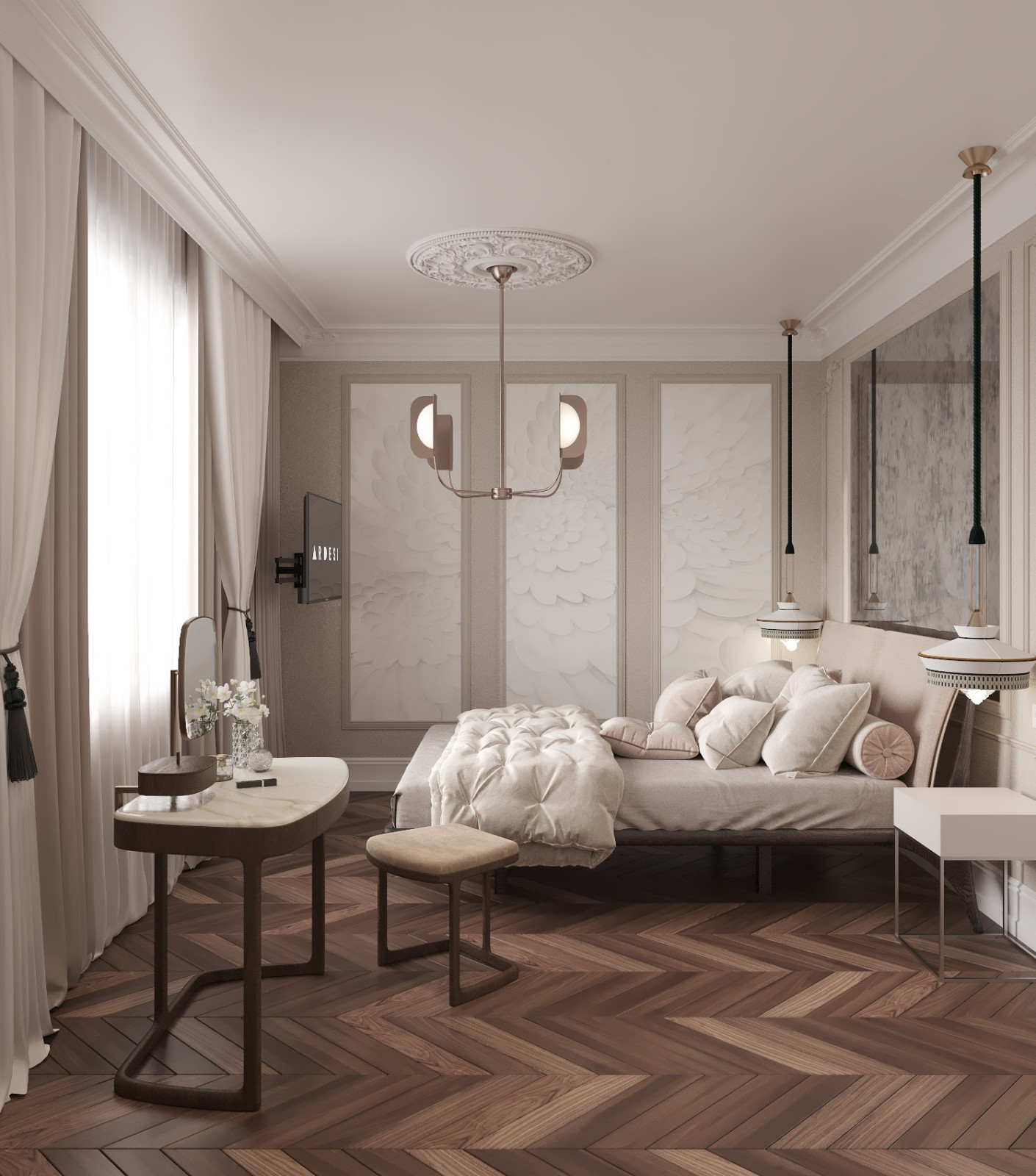 Современный  элегантный интерьер