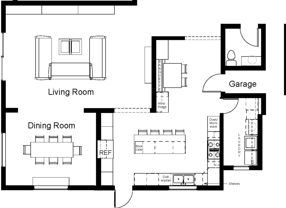Inspiration for a large transitional u-shaped open concept kitchen remodel in San Francisco with an island