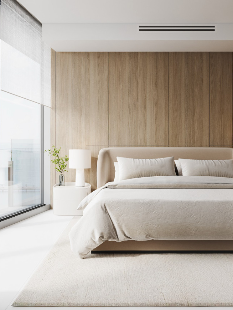 Bedroom - modern bedroom idea in Miami