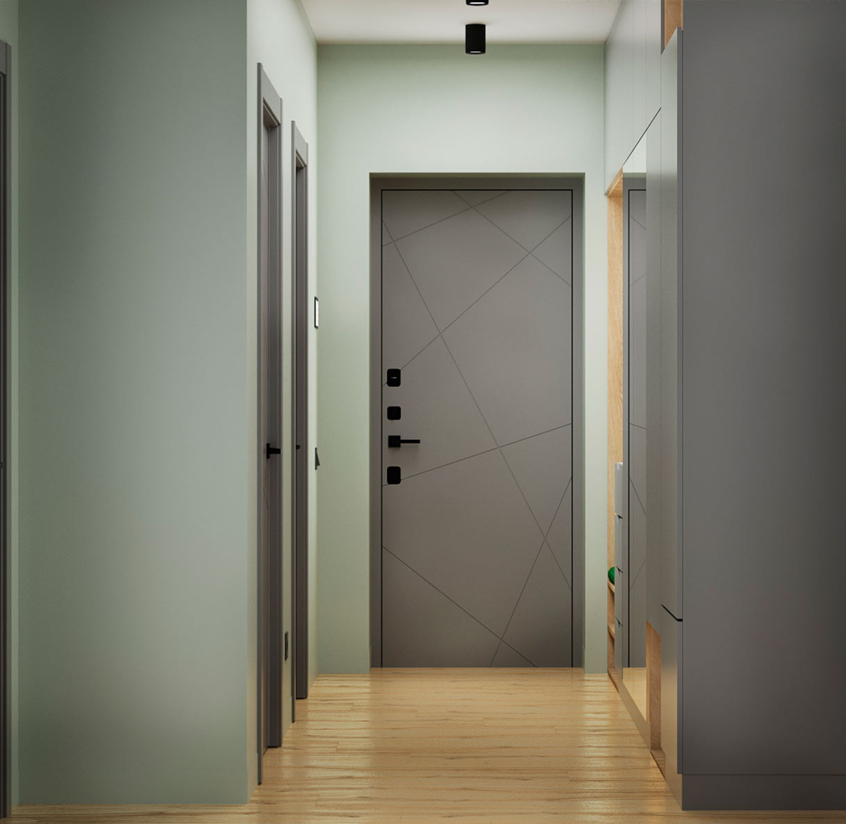 Дизайн-проект квартиры для молодой семьи ЖК "Цветной Бульвар"