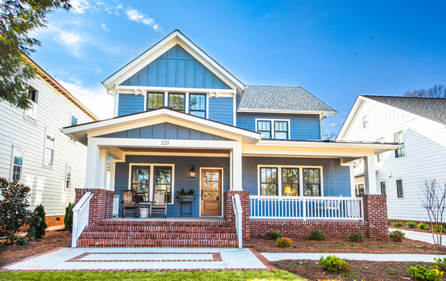 Front Elevation amerikansk-craftsman-hus-og-facade