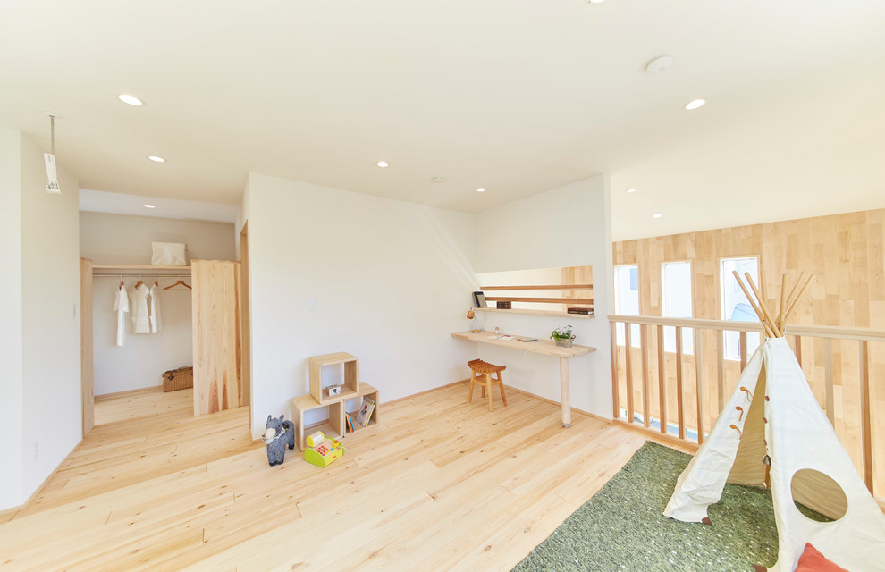 Design ideas for a scandinavian kids' room in Tokyo Suburbs.