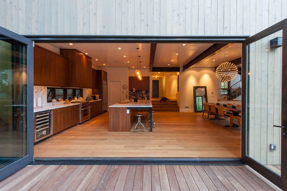 Inspiration for a transitional kitchen remodel in Denver